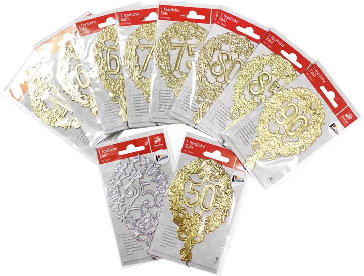 Produktbild Demmler Zahl ”50” Gold