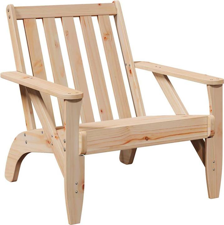 Produktbild VidaXL Adirondack-Gartenstuhl 75x77x77 cm Massivholz Kiefer Gartenstuhl Stuhl