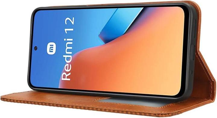 Image du produit Cover-Discount Xiaomi Redmi 12 - Housse Vintage Flip Case marron (Xiaomi Redmi 12)
