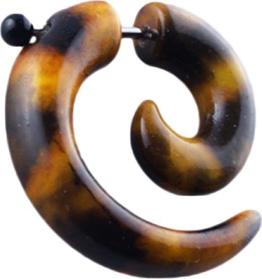 Image du produit Star Piercing Fausse spirale en corne de buffle (sans laiton, Acier chirurgical 316L)