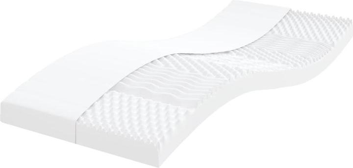 Actual product image VidaXL Schaumstoffmatratze 90 x 220 cm 7-Zonen Härtegrad 20 ILD (90 x 220 cm, Foam core)