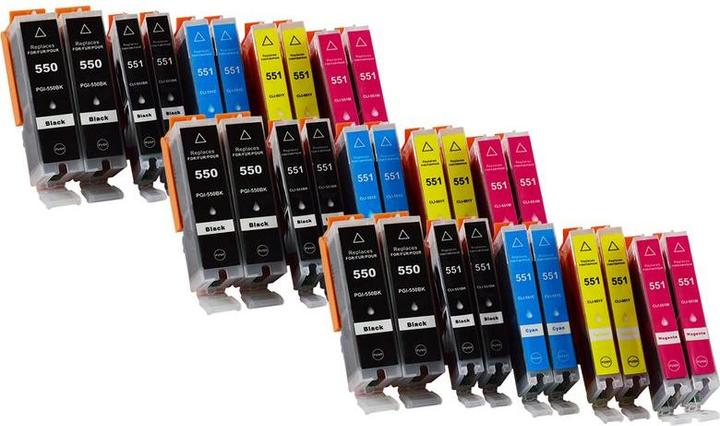 Produktbild Hermex Kompatible Tintenpatrone XL für Canon PIXMA iX6850 (M, Y, BK, C, PGBK)