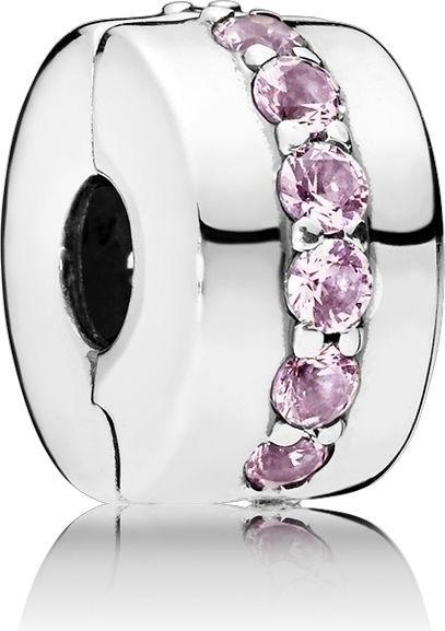 Pandora Pink Shining Path Charms/Beads (1.06 cm, Silber)