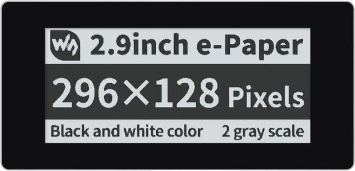 Image du produit WaveShare Écran tactile E-Ink 2.9inch pour Raspberry Pi Pico (B)