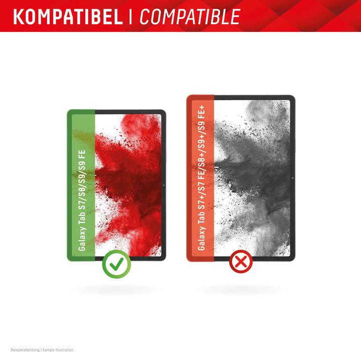 Actual product image Displex Tablet Glass, Tablet Schutzglas (1 Piece, Galaxy Tab S7, Galaxy Tab S8, Galaxy Tab S9, Galaxy Tab S9 FE)