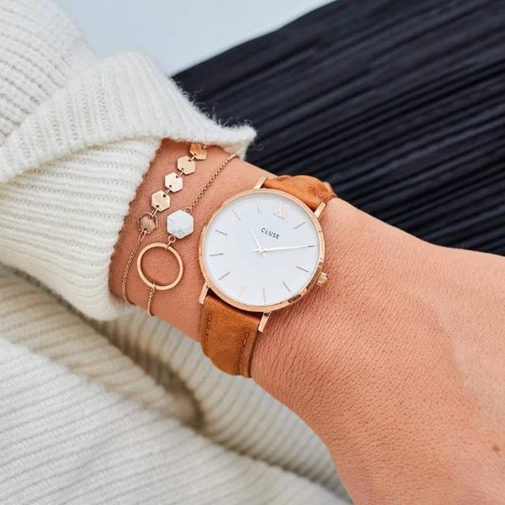 Actual product image Cluse Strap 16 mm (16 mm, Leather)