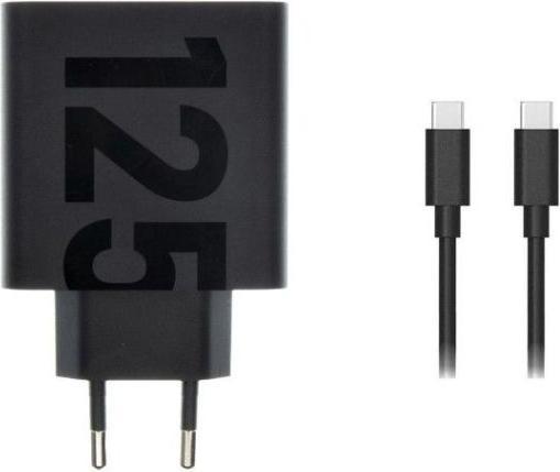 Produktbild Motorola Wall Charger TurboPower 125W GaN USB-A w/ 1m USB-C Black (125 W)