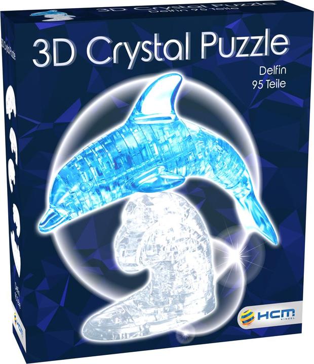 Actual product image HCM Kinzel 3D Crystal Puzzle - Dolphin (100 pieces)