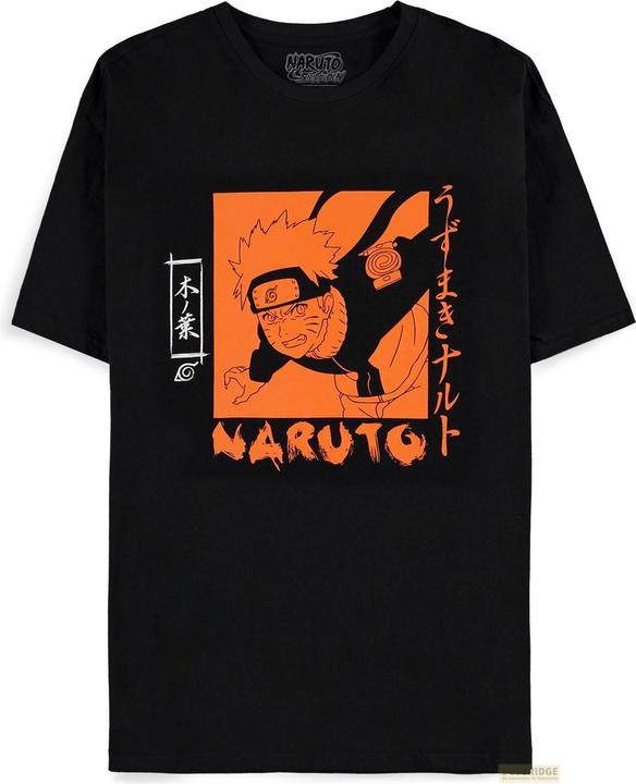 Difuzed NARUTO Shippuden - Orange Print - T-shirt Homme (XL) (XL)