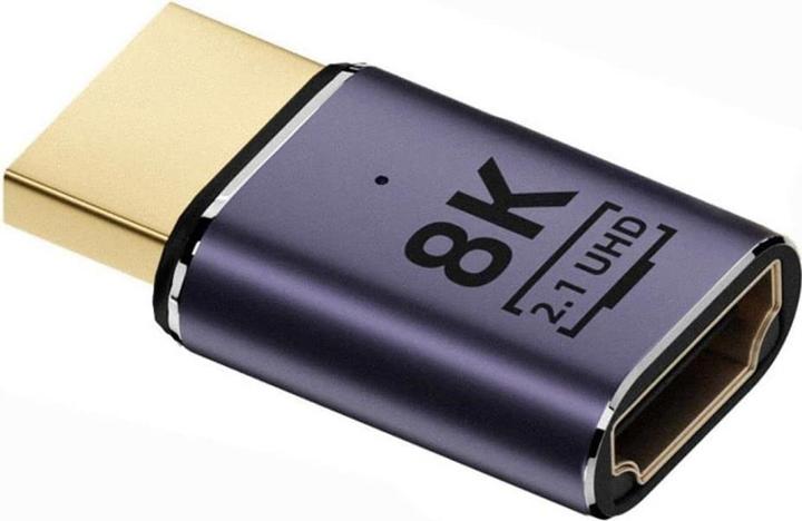 Immagine prodotto PowerGuard Adattatore HDMI a HDMI prolunga 2cm (femmina/maschio) 2.1 8K (HDMI, 2 cm)