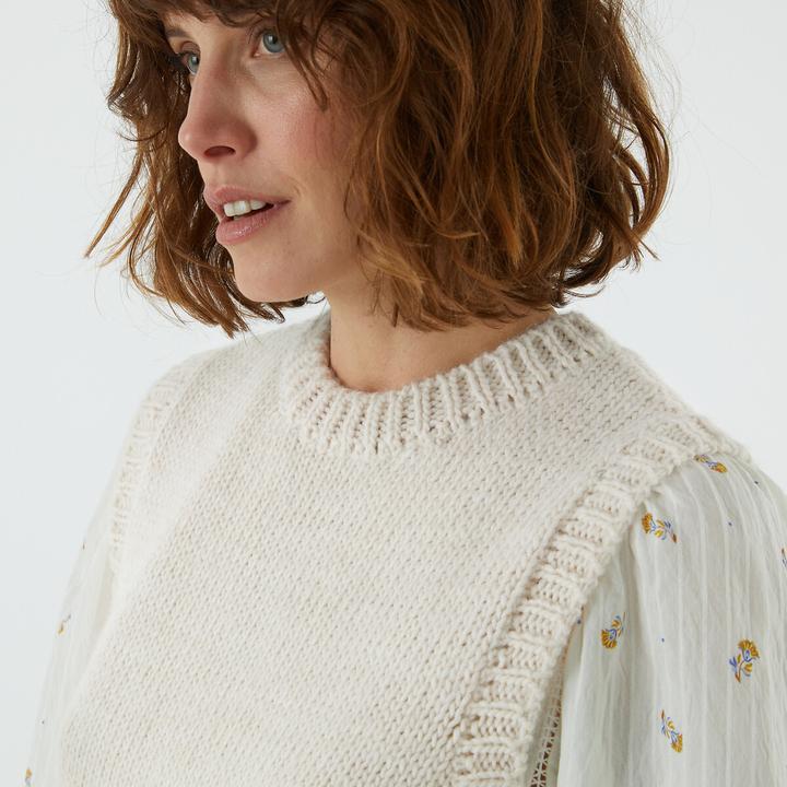 Produktbild La Redoute Collections Pullunder mit rundem Ausschnitt (M)