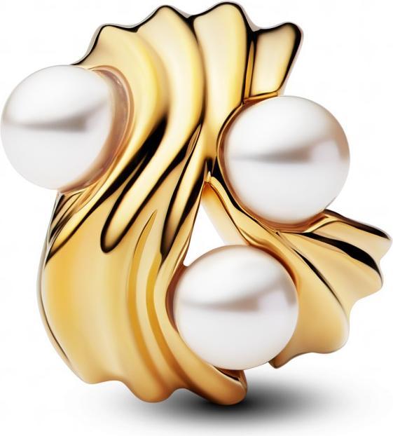 Image du produit Pandora Charme de vagues abstraites (Plaqué or, Acier inoxydable)