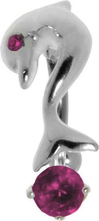 Produktbild Bijouteria Bauchpiercing (Chirurgenstahl 316L, Silber 925, Zirkonia)