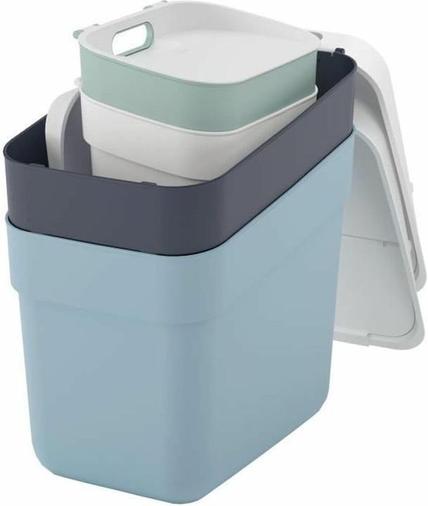 Actual product image Curver Ready to Collect 254718 Waste separation system plastic White, dark grey, G (40 l)