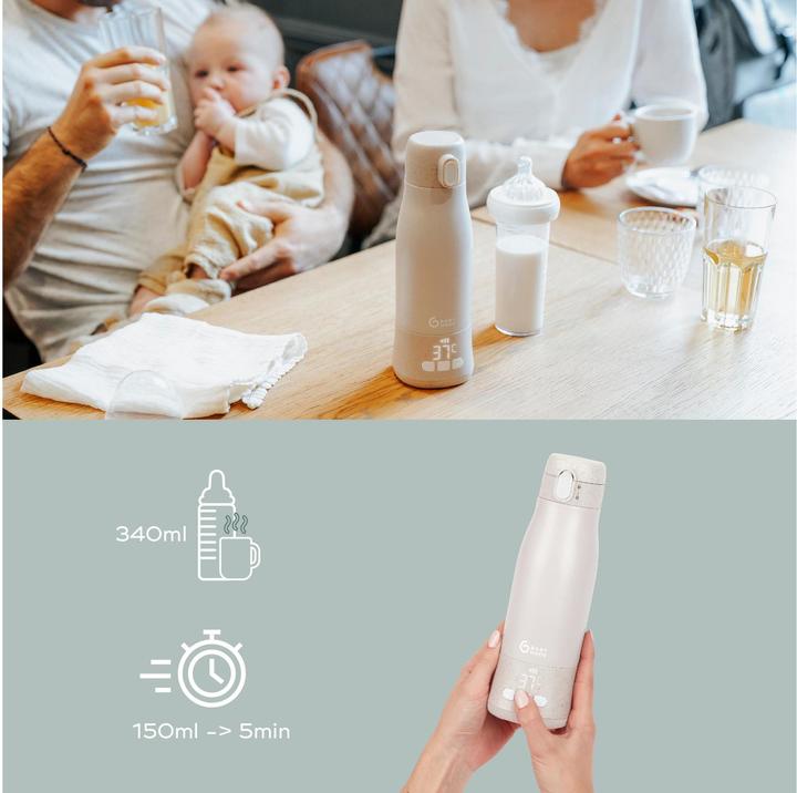 Image du produit Babymoov MOOV & FEED autonomous Bottle Warmer Mineral beige