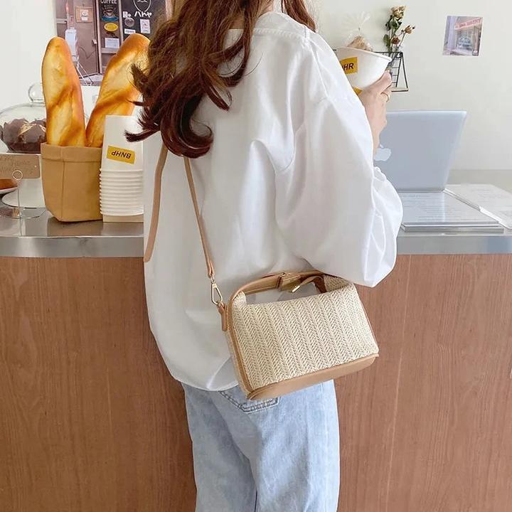 Produktbild Only-Bags.Store Stroh Umhängetasche Mode Bohemian Kleine Stricken Sommer Geldbörse Und Handtasche Casual Urlaub