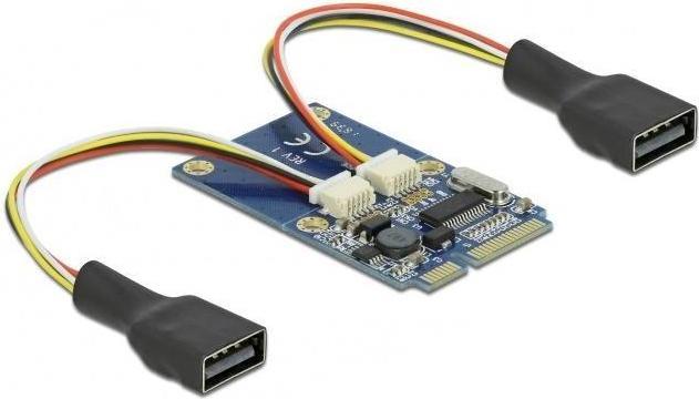 Produktbild Delock Mini-PCI-Express zu 2x USB Adapter
