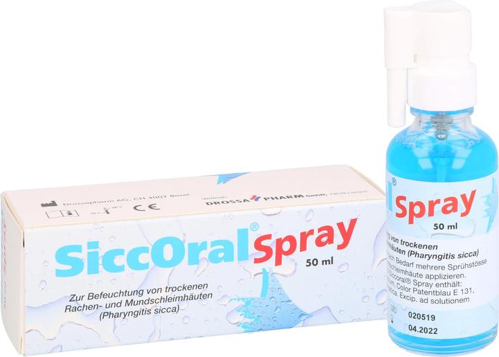 Produktbild Drossapharm SiccOral Spray zur Befeuchtung von trockenen Mund- und Rachenschleimhäuten, 50 ml SPR (50 ml)
