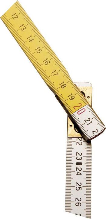 Actual product image Stanley folding ruler wood yellow (Metric)