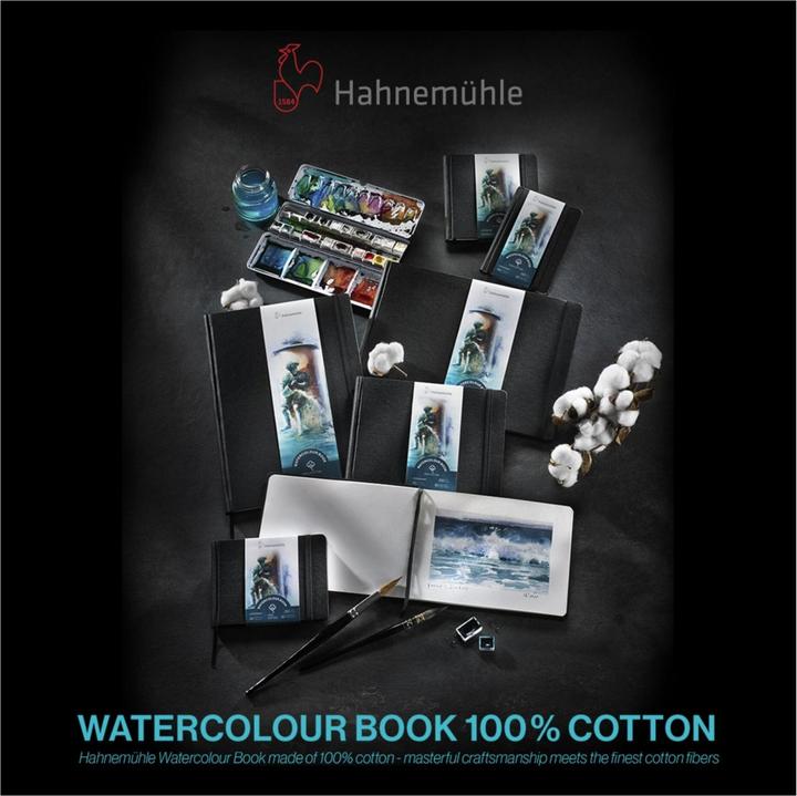 Produktbild Hahnemühle Skizzenbuch Watercolour Book 100% Cotton (A6, Blanko, Harter Einband)