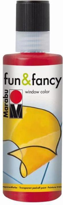 Produktbild Marabu Fenstermalfarbe Fun & Fancy (Rubinrot, 80 ml)