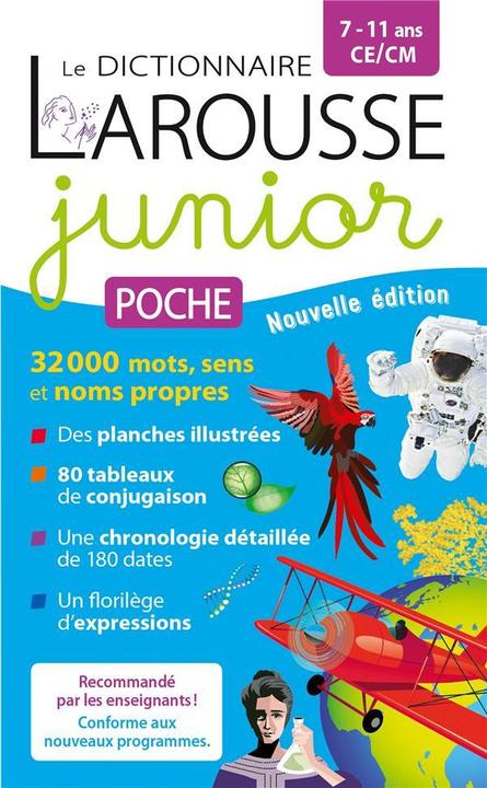 Produktbild Le dictionnaire Larousse junior poche, 7-11 ans, CE-CM (Französisch, Collectif, 2024)