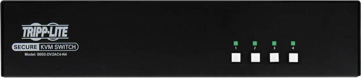 Actual product image Eaton TIPPLITE Secure NIAP KVM Switch Dual Monitor DVI 4-Port Audio CAC