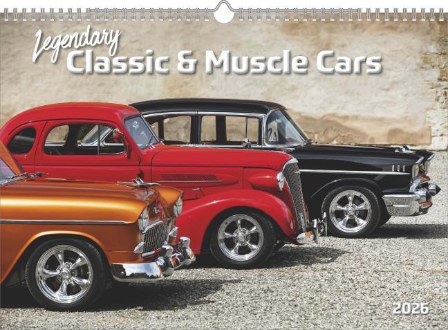 Image du produit Legendary Classic & Muscle Cars 2026 - Wand-Kalender - Auto-Kalender - 42x29,7 - Oldtimer (Allemand)