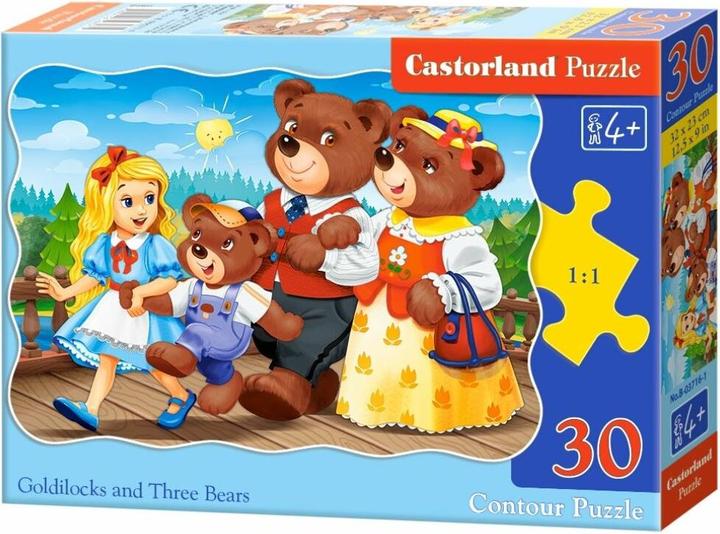 Immagine prodotto Castorland Puzzle 30 pezzi di Riccioli d'oro e orsi di Tré (30 pezzi)