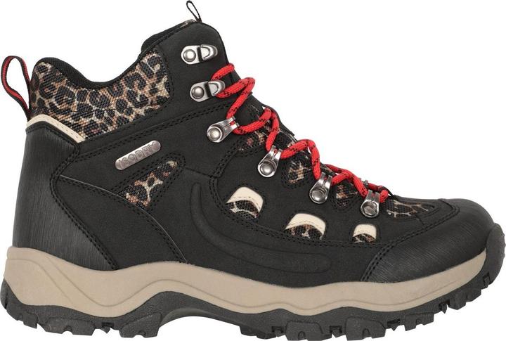 Actual product image Mountain Warehouse Womens/Ladies Adventurer Leopard Print Faux Suede Waterproof Walking Boots (40.5)