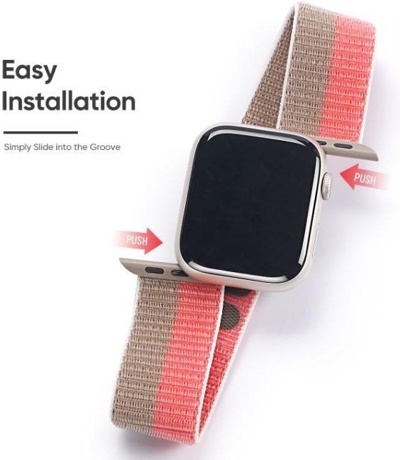 Actual product image Dux Ducis Sport Series Bracelet (42 mm, 44 mm, 45 mm, Nylon, Apple Watch Series 4, Apple Watch Series 5, Apple Watch Series 6, Apple Watch Series 7, Apple Watch Series 8, Apple Watch Series 9, Apple Watch SE, Apple Watch Series 1, Apple Watch Series 2, Apple Watch Series 3)