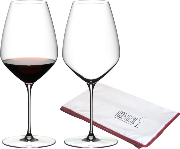 Produktbild Riedel Veloce Syrah / Shiraz Weingläser + Poliertuch (72 cl, 2 Gläser, Rotweingläser)
