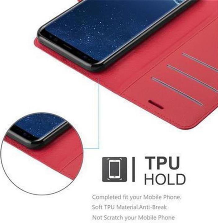 Actual product image Cadorabo Book with stand function cover (Samsung Galaxy S8+)