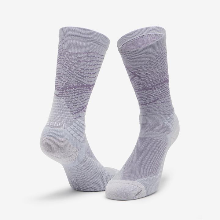 Image du produit Quechua Chaussettes randonnée - hike 500 high gris et abricot x2 paires (39, 42)
