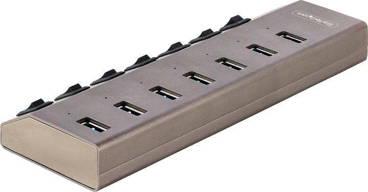 Produktbild StarTech com 7-Port Self-Powered USB-C Hub with Individual On/Off Switches, USB 3.0 5Gbps Expansion (USB-C, 7 Ports)