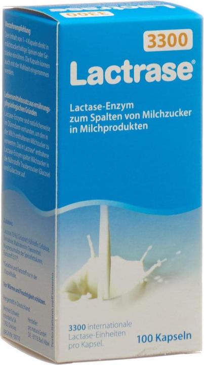Lactrase 3300 bei Lactoseintoleranz (100 Stück, Kapseln, 37 g)