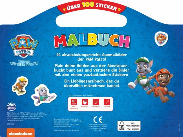 Actual product image PAW Patrol coloring book