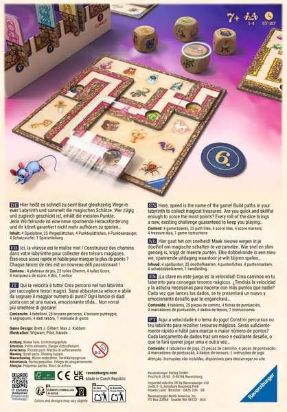 Actual product image Ravensburger Family game 24699 - Labyrinth Go! - Parlour game for 1 - 4 people (German, Spanish, French, Dutch, Italian, Portuguese, English)