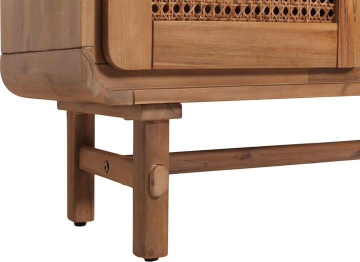 Immagine prodotto Mendler Credenza HWC-M47, vani portaoggetti, rattan acacia tinta in massa 141x90x35cm 32kg (90 x 35 x 141 cm)