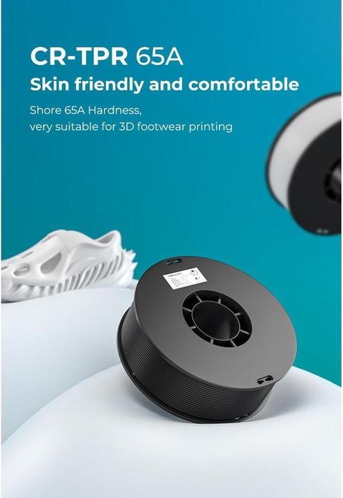 Actual product image Creality Filament TPR Black 2.85 mm 1.29 kg (2.85 mm, 1290 g, Black)
