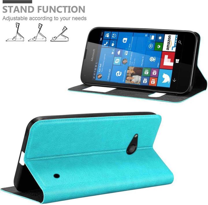 Actual product image Cadorabo Book with View double window cover (Microsoft Lumia 550)