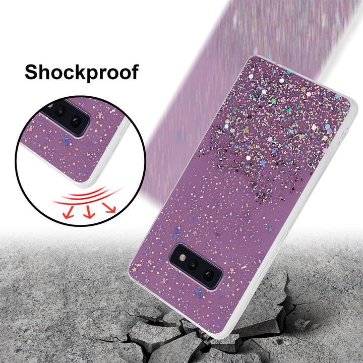 Actual product image Cadorabo TPU cover sparkling glitter (Samsung Galaxy S10e)