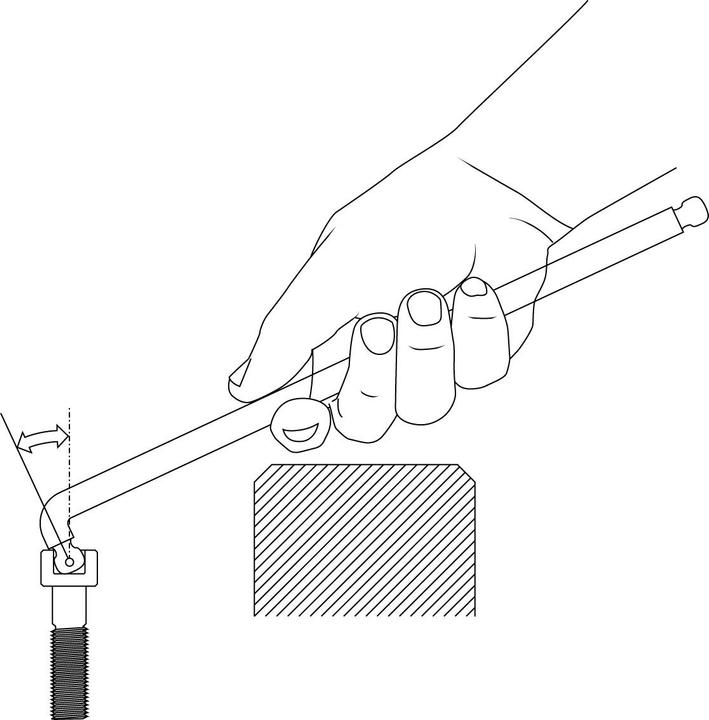 Actual product image Gedore 42 DKEL 6 Hex key L-wrenches XL Double ballpoint hexagon socket 6 mm