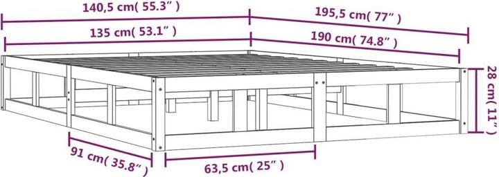 Actual product image VidaXL Nelek (135 x 190 cm)