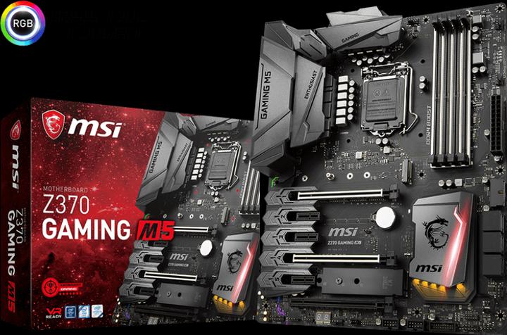 Actual product image MSI Z370 Gaming M5 (LGA 1151, Intel Z370, ATX)