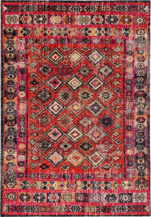 Produktbild Pergamon Kurzflor Designer Teppich Modern Vintage Orient Muster (160 x 230 cm)