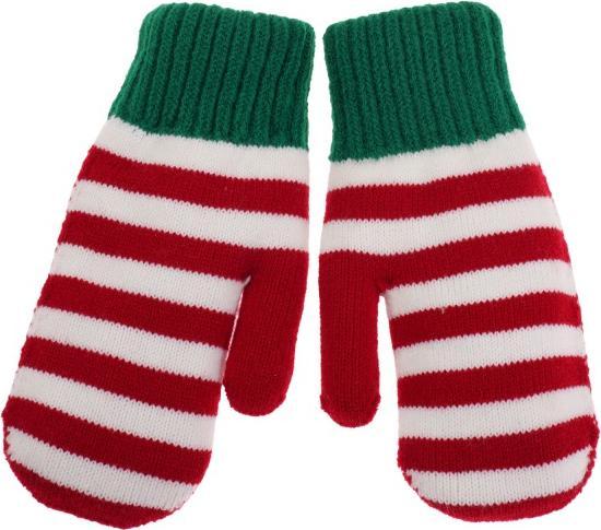 Produktbild Snazzy Santa Weihnachtshandschuhe für Kinder Elf LARGE Rot Grün von (One Size)