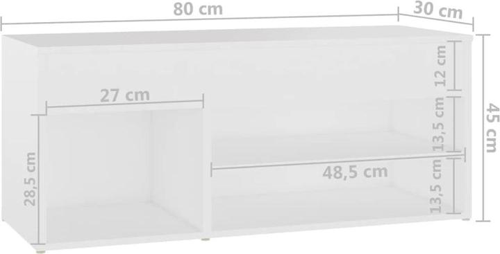 Actual product image VidaXL Dennis (80 x 30 x 45 cm)