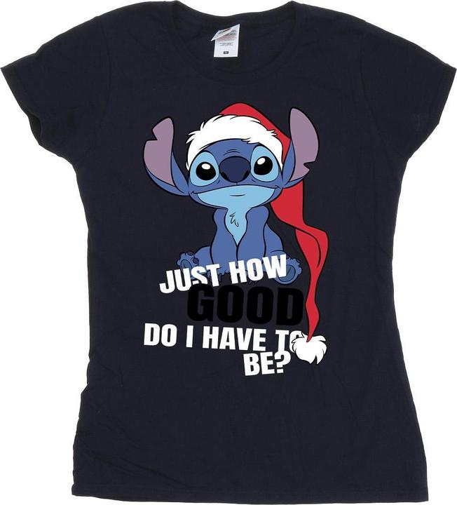 Actual product image Disney Womens/Ladies Lilo & Stitch Just How Good Cotton T-Shirt (XXL)