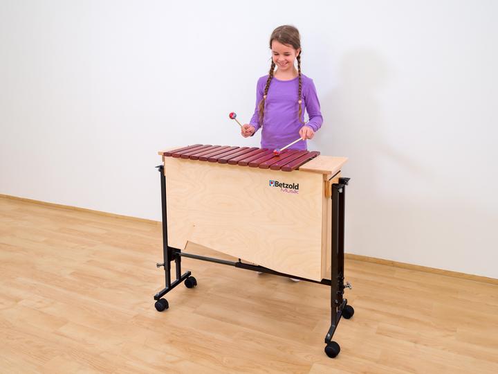 Actual product image Betzold Musik Bass xylophone + stand cart (Xylophone)